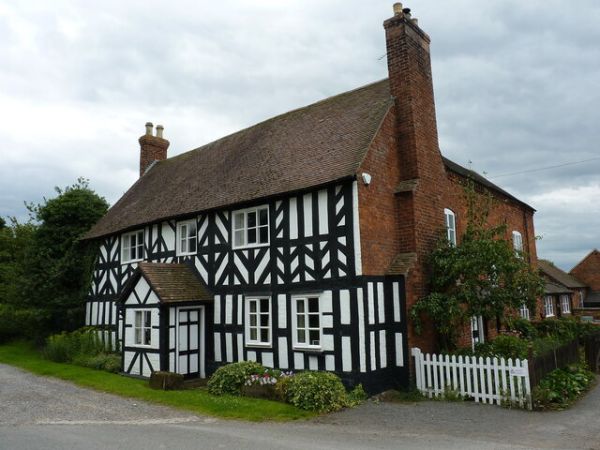 Old Black and White cottage.